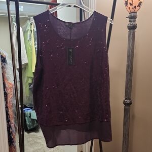 D&G Deep Purple Sequin Blouse